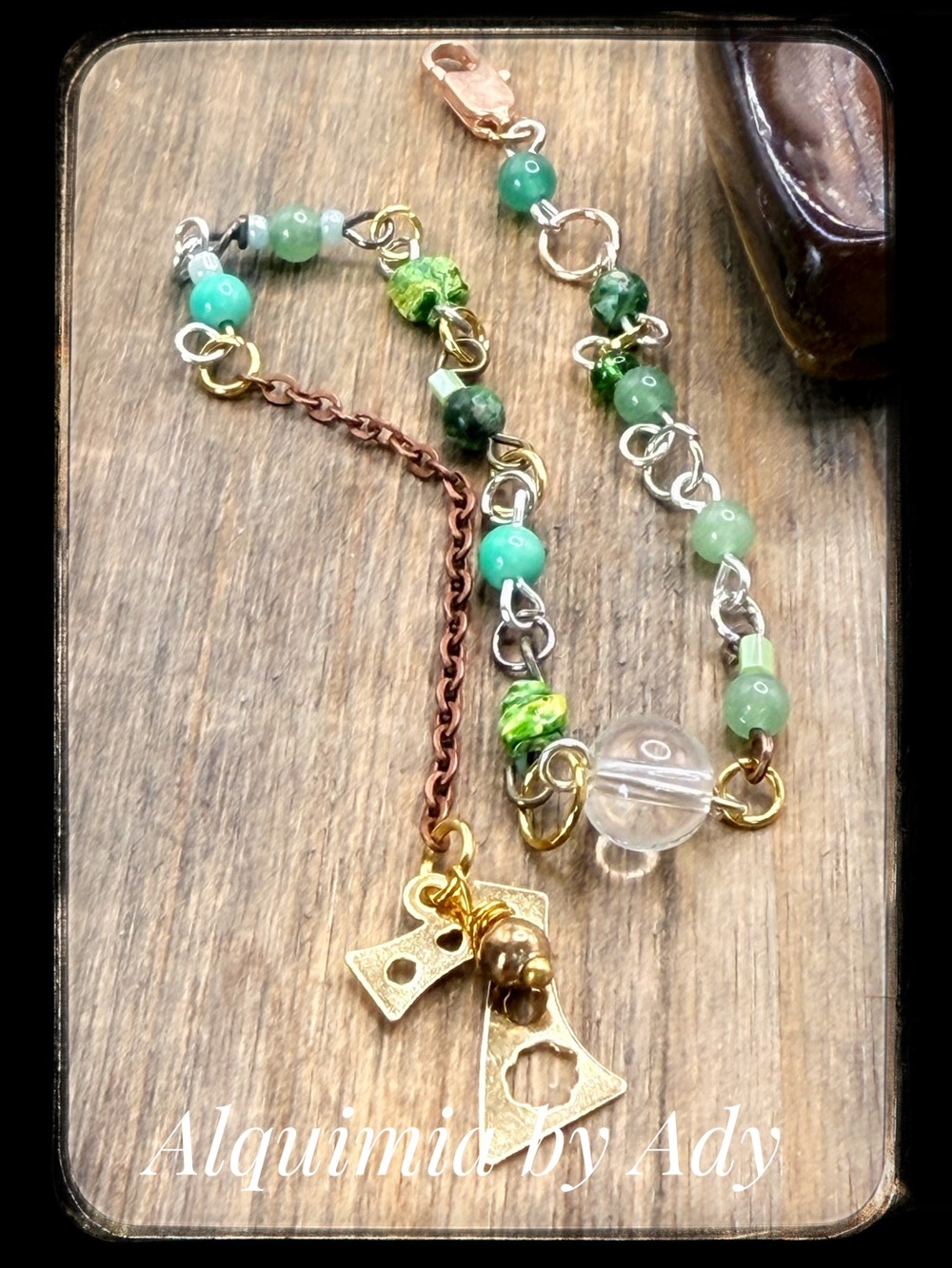 Green aventurine lucky charms Bracelet